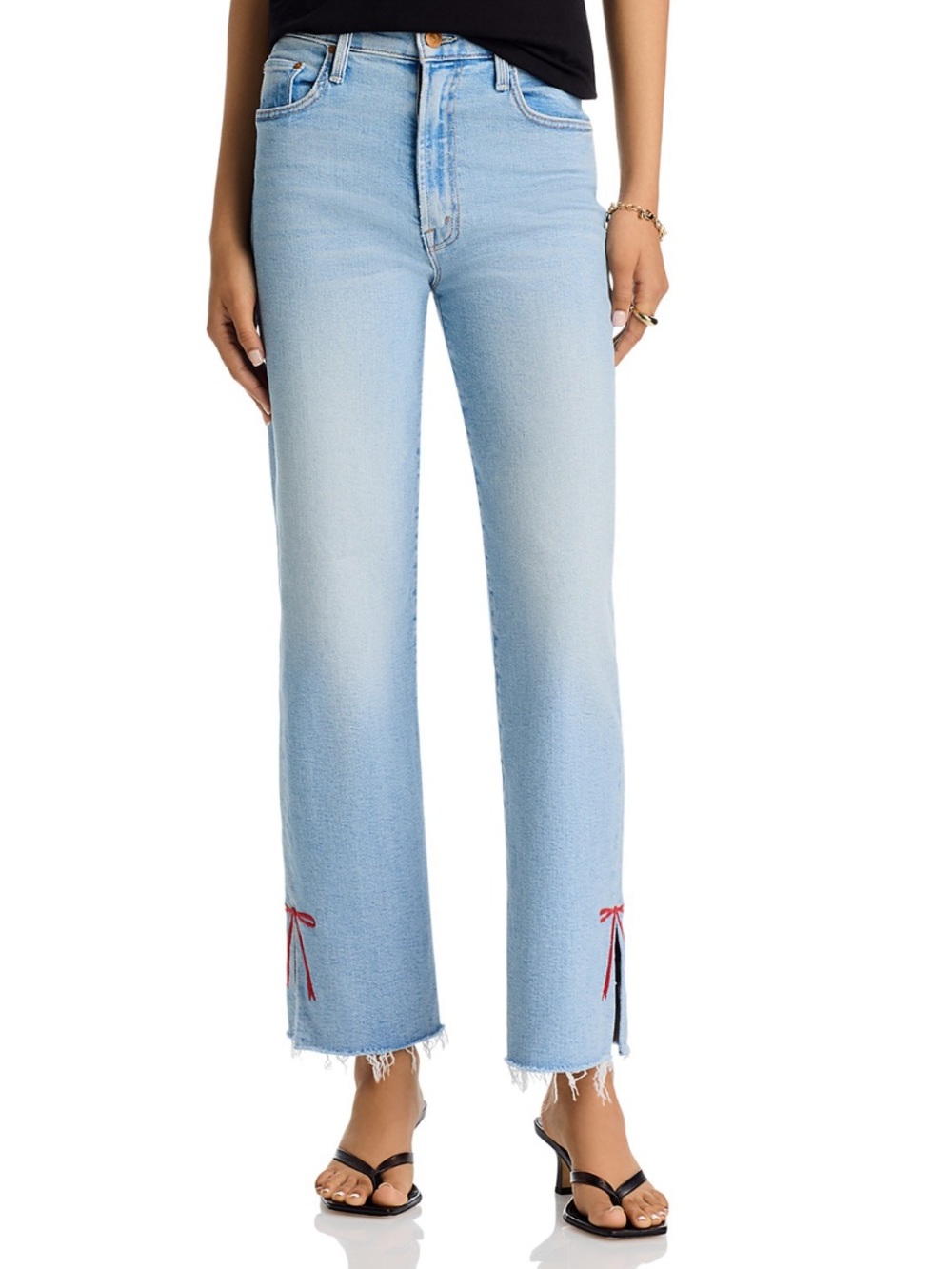 MOTHER  NEW THE RAMBLER SLICE HOVER FRAY HIGH RISE JEANS IN COMPLETE 360 Size 31